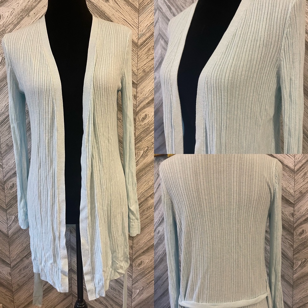 WHBM Lightweight Cardigan, Pale Blue, size Medium